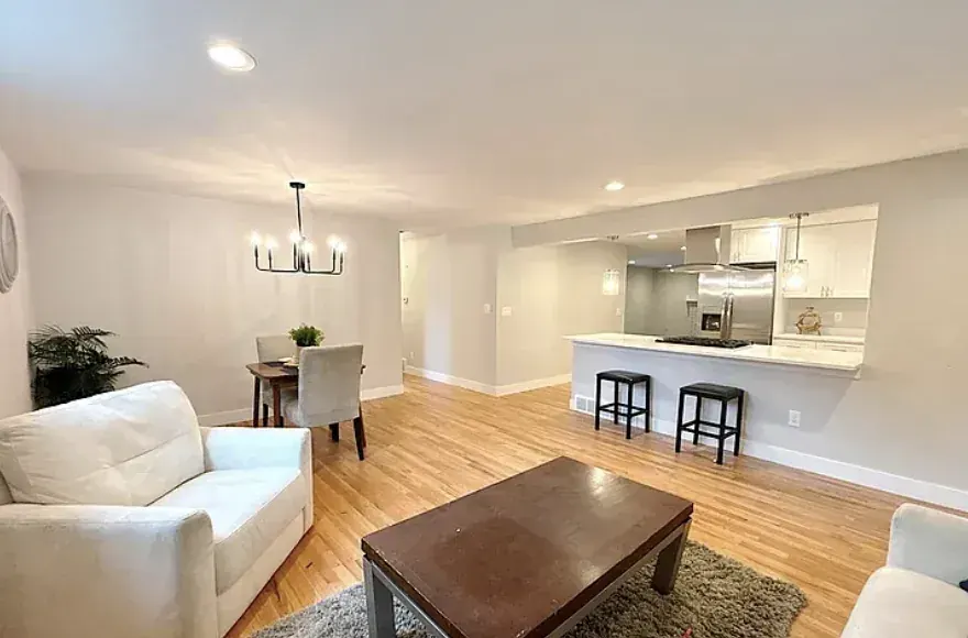 The same space later, renovated