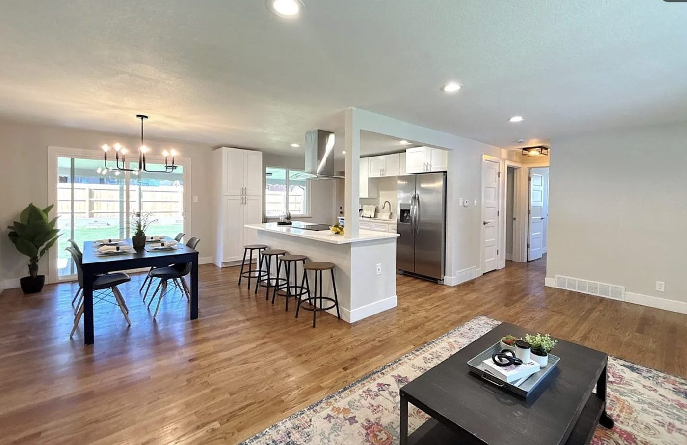 The same kitchen later, cleared and updated