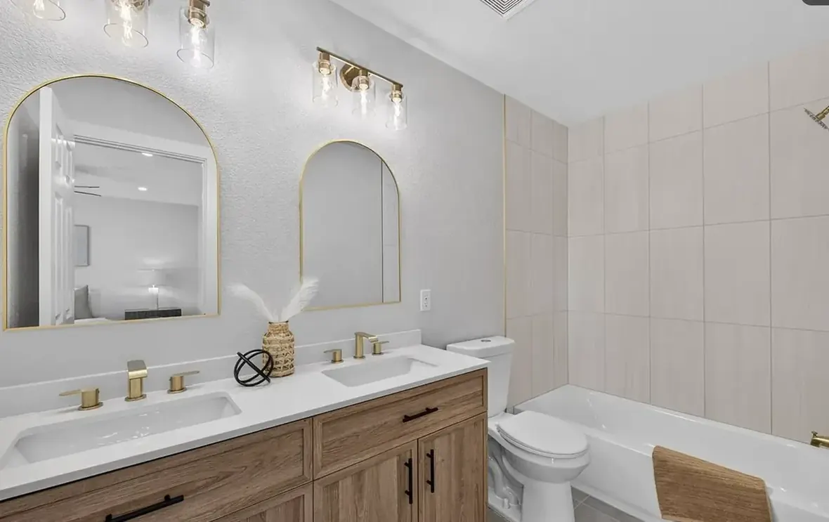 The same bathroom later, renovated