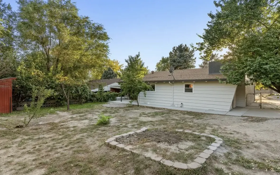 The same backyard later, renovated